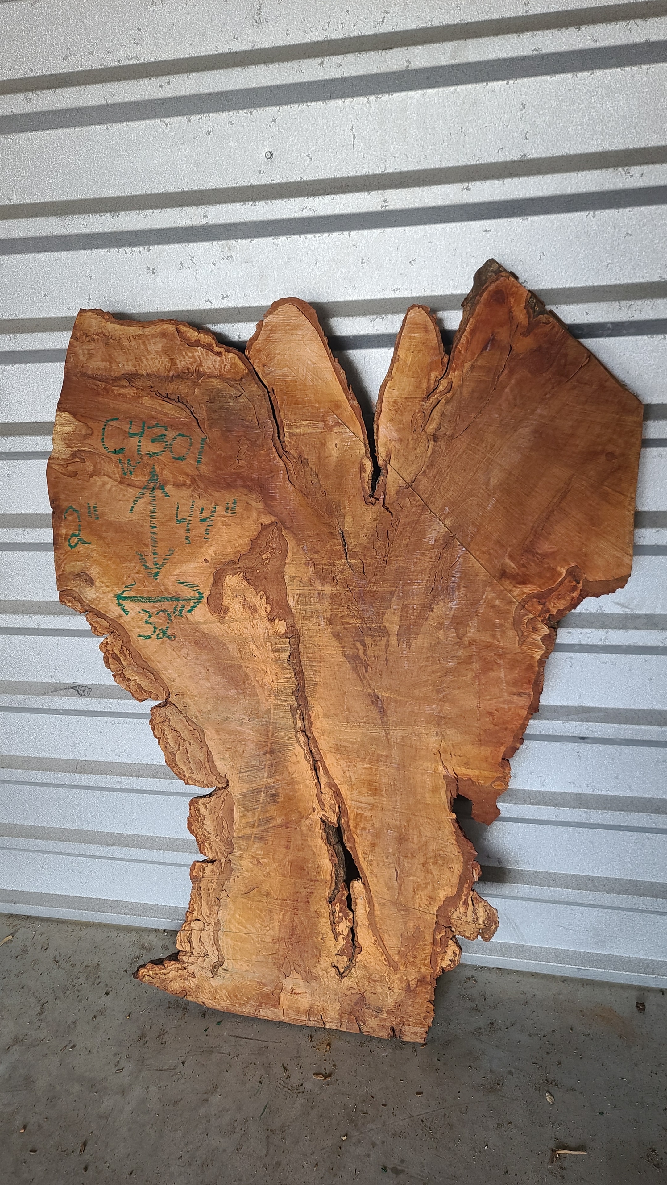 Carrotwood slab