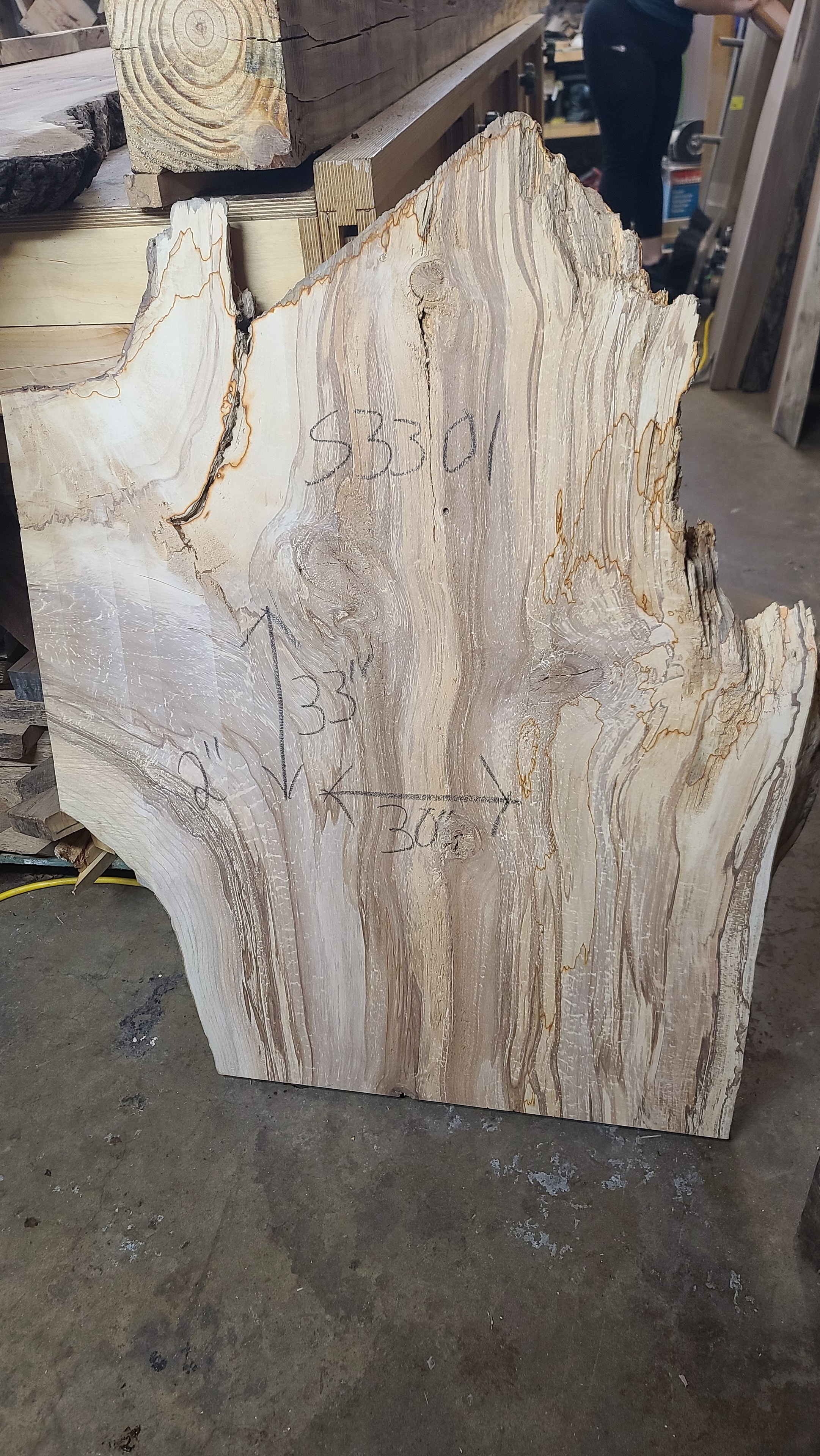 Spalted Sweet Gum slab